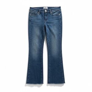 Paige Riley Crop Flare Mid Rise Jeans